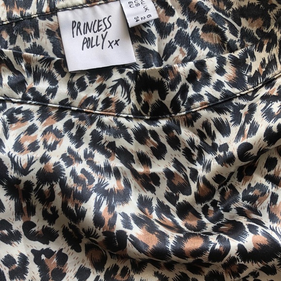 Princess Polly satin leopard mini skirt - Picture 4 of 4